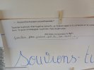 Un élève pose une question commençant par : "Marianne, te souviens-tu (...)